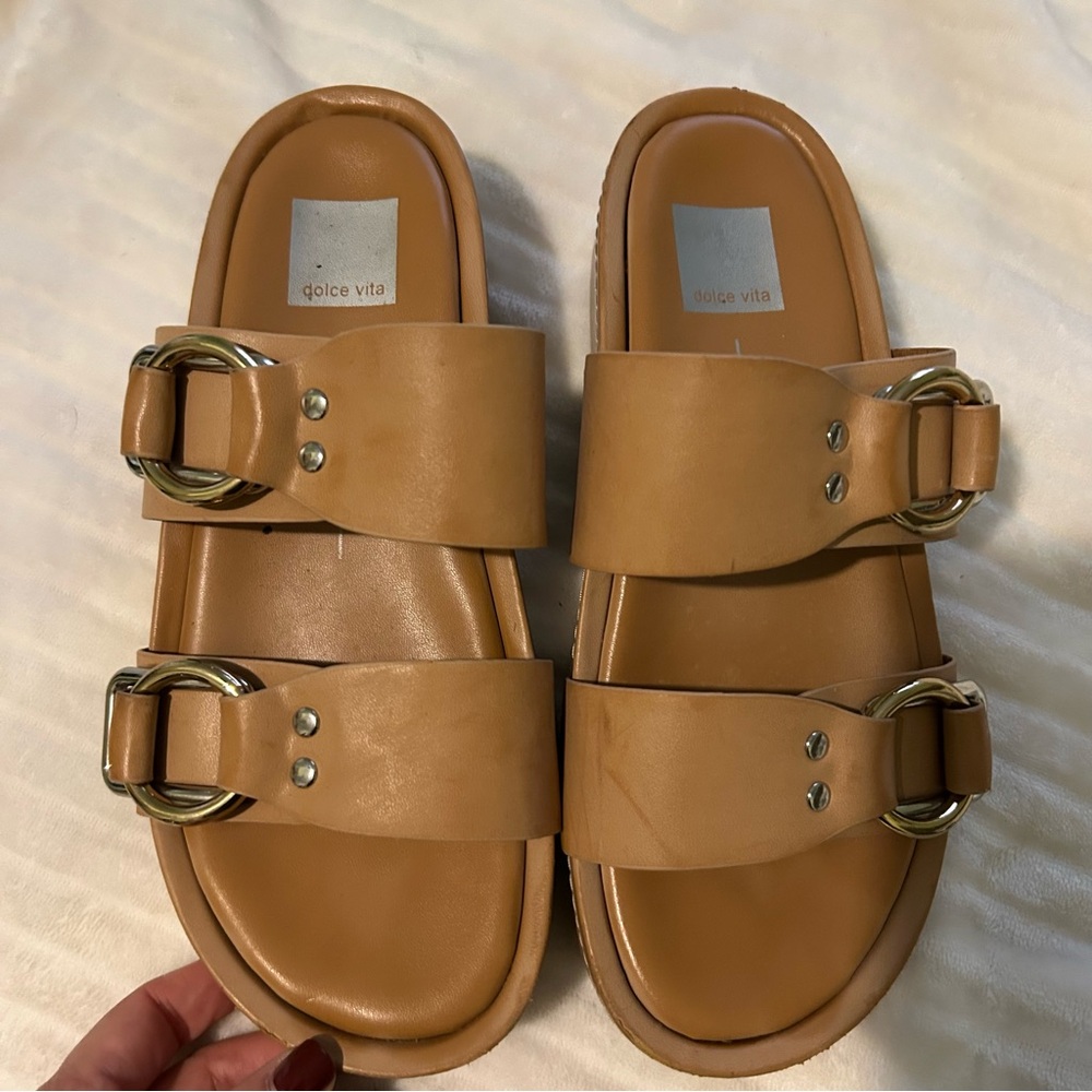 Dolce Vita Tan Platform Sandals